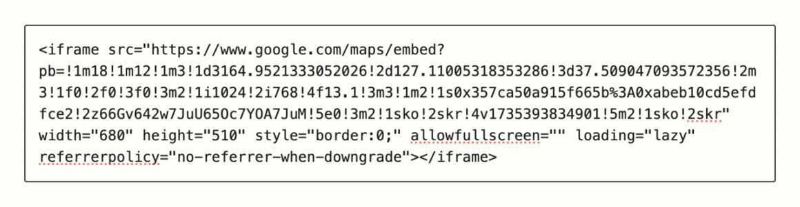 워드프레스 구글 지도 정보 추가하기 04